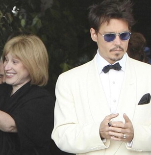 Tracey Jacobs with Johnny Depp